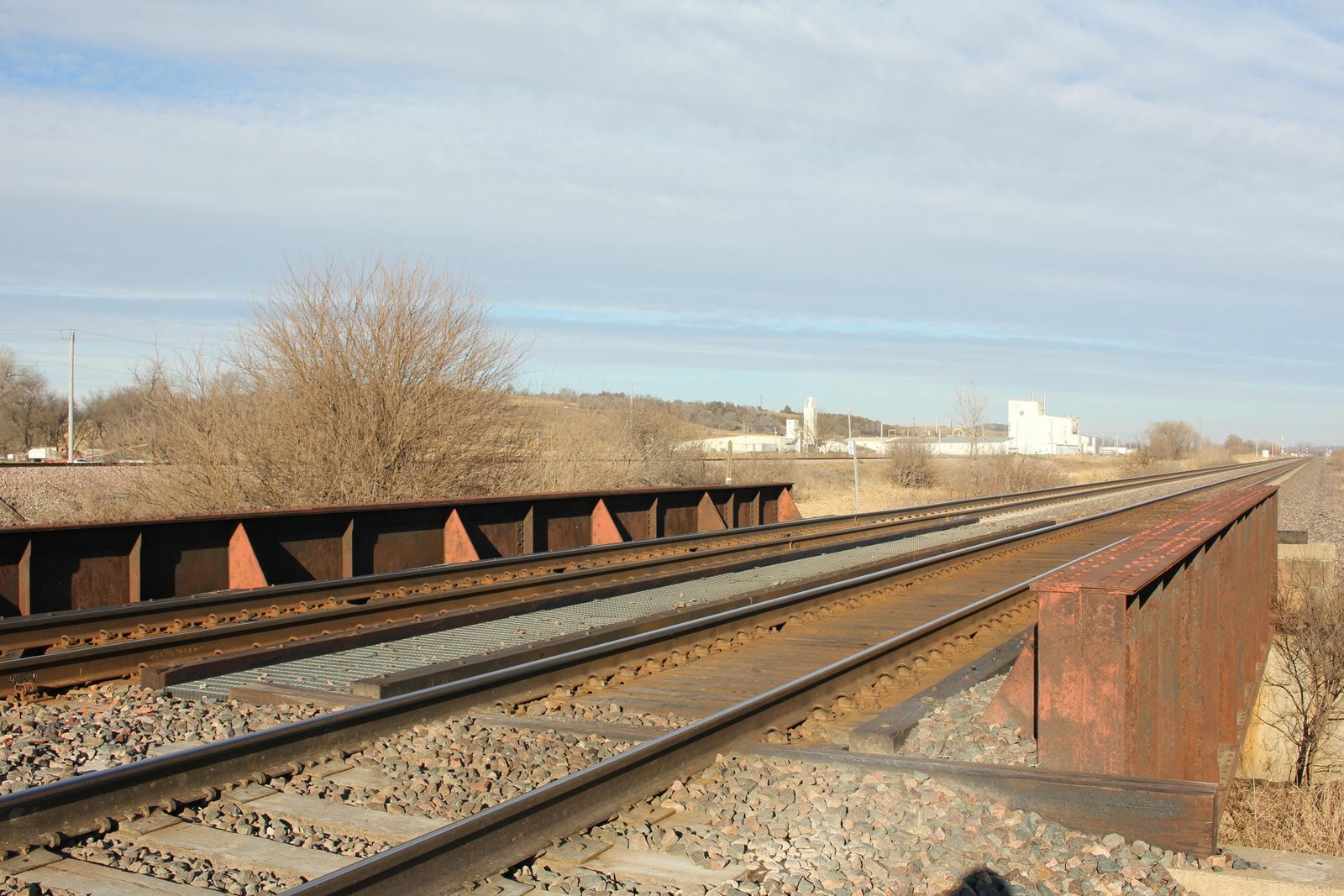 Looking east